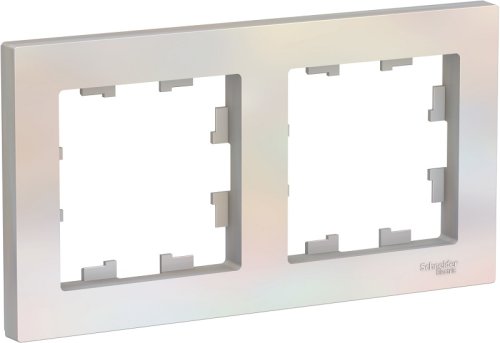 Рамка универсальная Systeme Electric AtlasDesign 2-м. жемчуг фото Рамка универсальная Systeme Electric AtlasDesign 2-м. жемчуг картинка